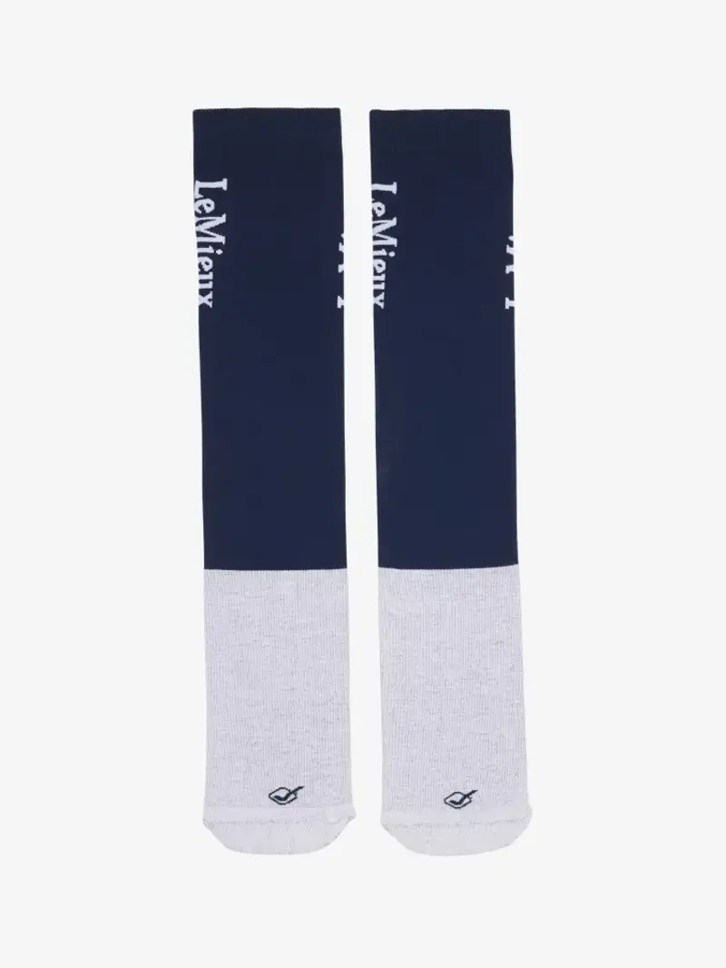 LeMieux Competition Sock Navy Large 2 pack-1