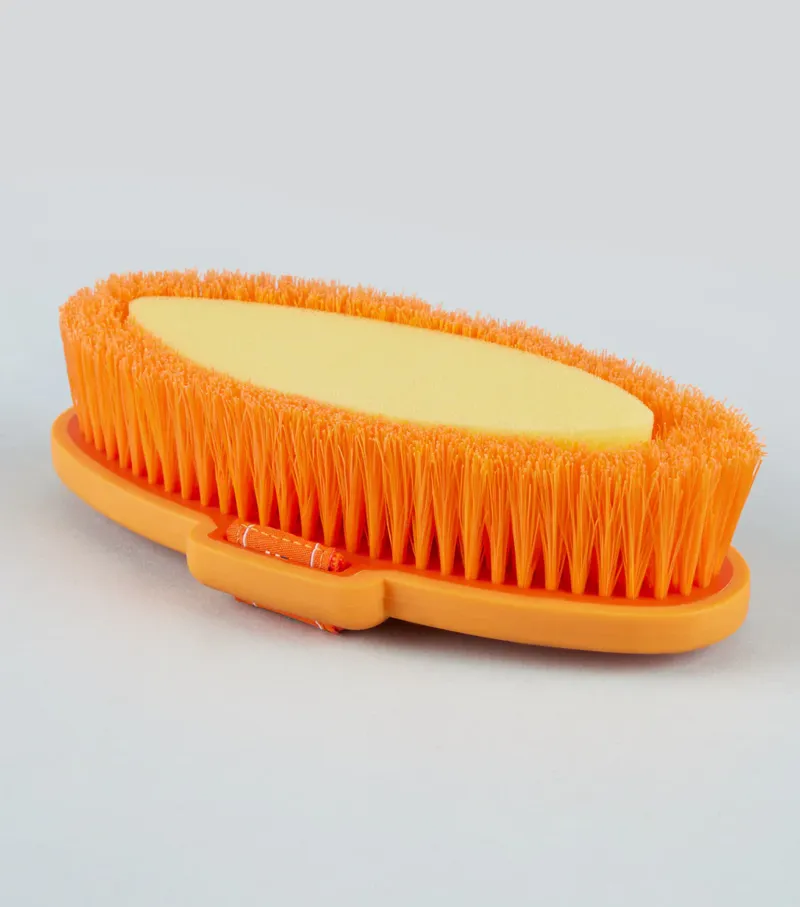 PE Soft Touch Body Wash Brush Orange and Amber