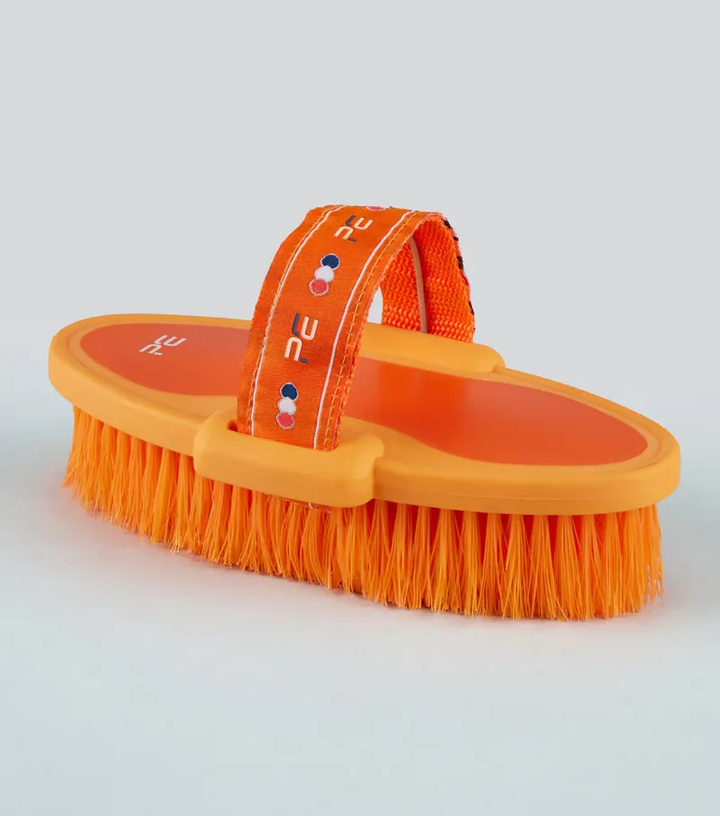 PE Soft Touch Body Wash Brush Orange and Amber-1