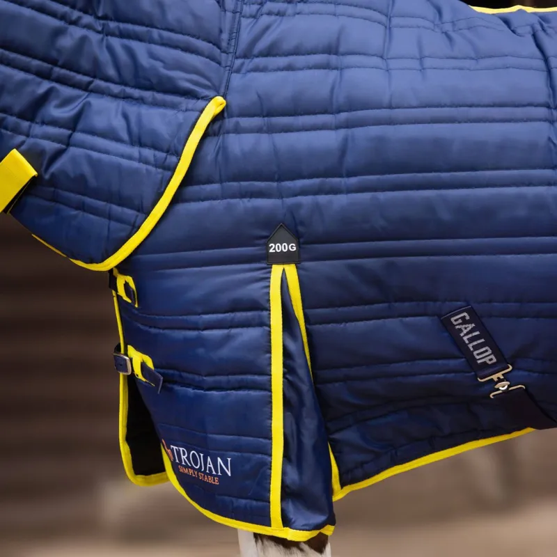 TROJAN 200g Combo Stable Rug Navy Yellow-1
