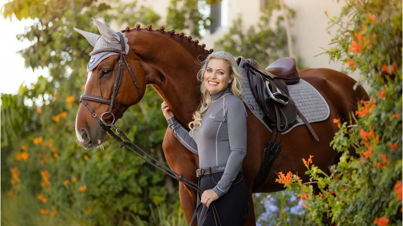 LeMIeux Suede Close Contact Pad Grey-1