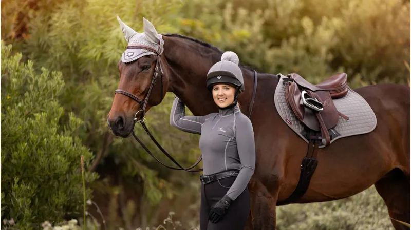 LeMIeux Suede Close Contact Pad Grey-3