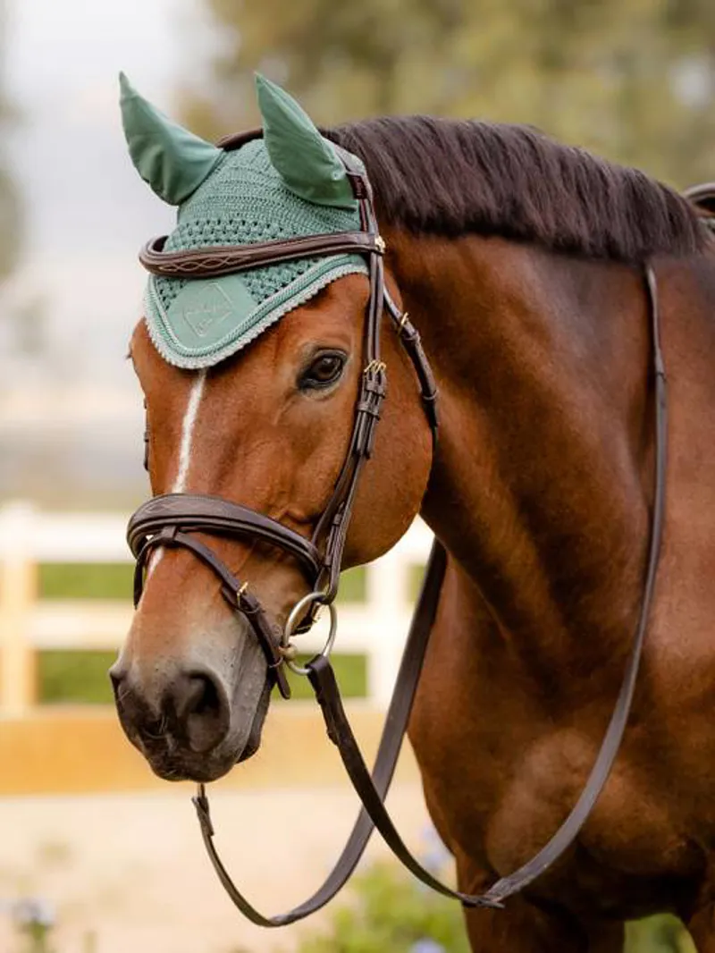 LeMieux Classic Fly Hood Sage-1