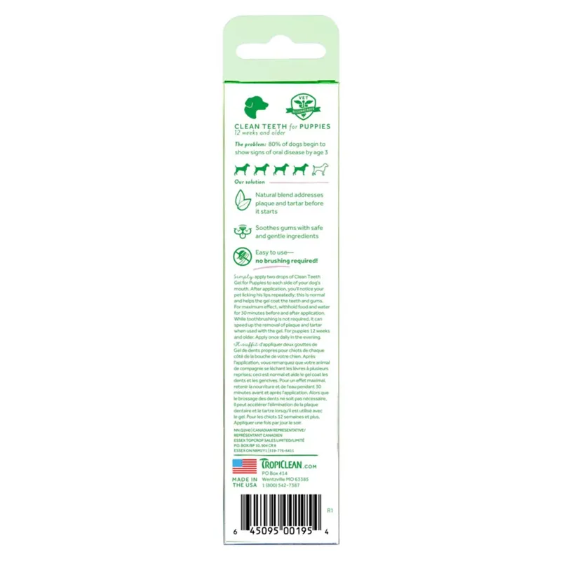 TropiClean Clean Teeth Oral Care Gel for Puppies 59ml-1