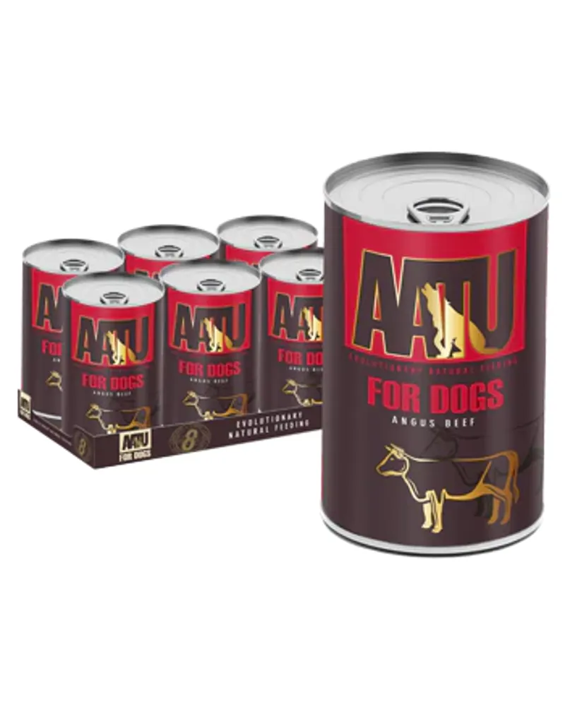 Aatu Angus Beef Wet Dog Food 400g Tin