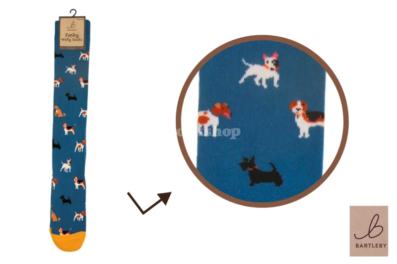 Bartleby Funky Welly Sock Doggy Divas