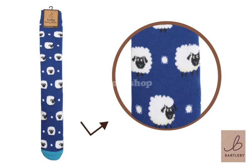 Bartleby Funky Welly Sock Sheep