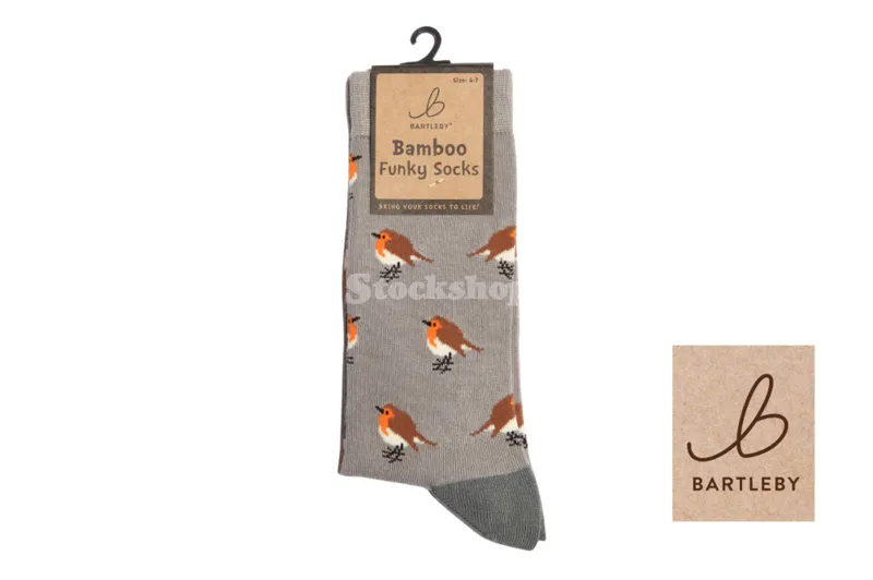 Bartleby Funky Bamboo Sock Robin UK4-7