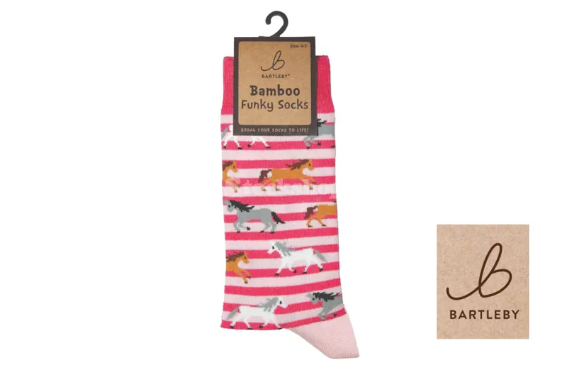 Bartleby Funky Bamboo Sock Horses UK4-7