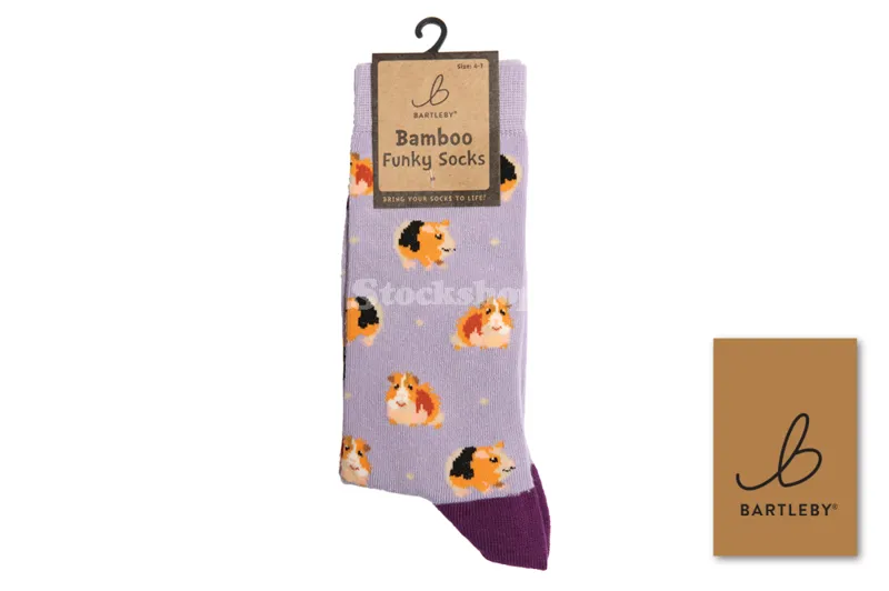 Bartleby Funky Bamboo Sock Guinea Pig UK4-7