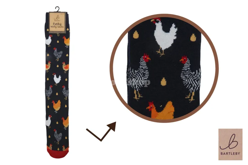 Bartleby Funky Welly Sock Chicken