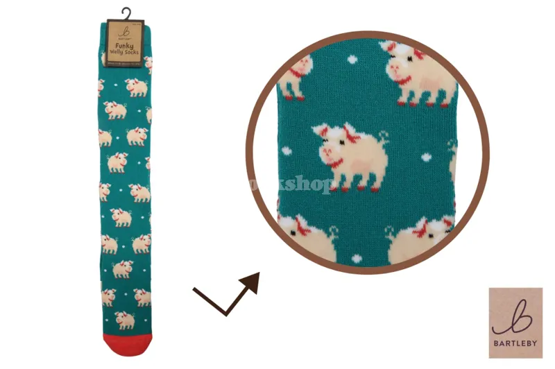 Bartleby Funky Welly Sock Pig