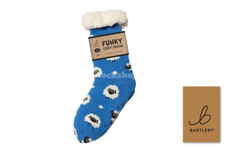 Bartleby Funky Cosy Sock Sheep UK 4-8