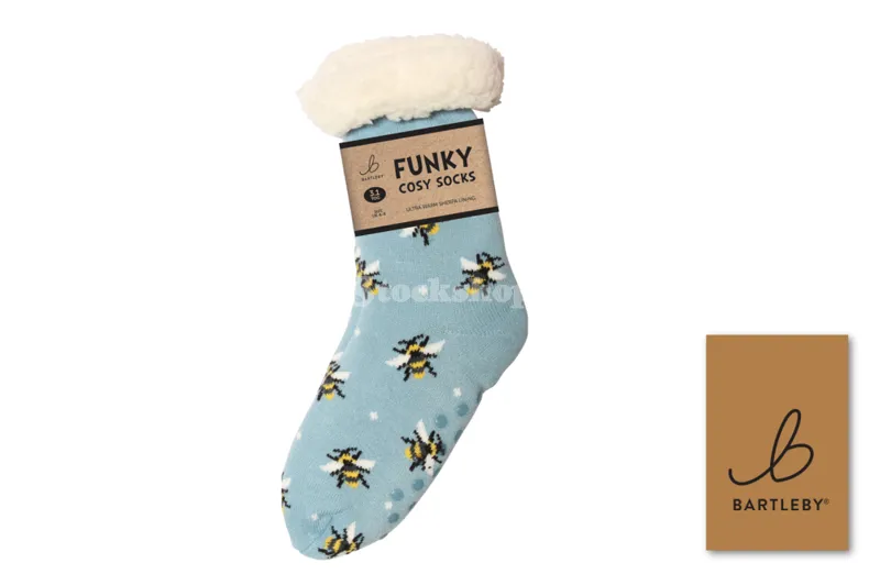 Bartleby Funky Cosy Sock Bumble Bees UK 4-8