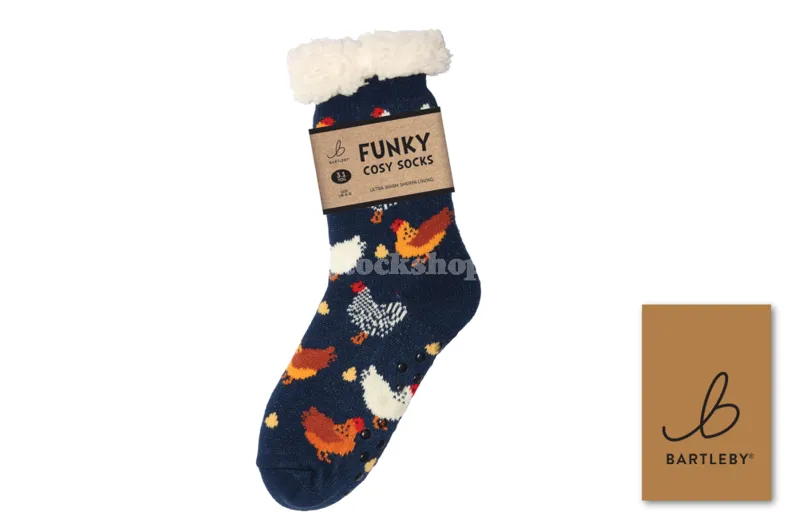 Bartleby Funky Cosy Sock Chickens UK 4-8