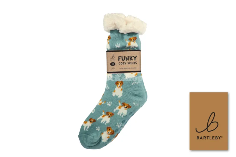 Bartleby Funky Cosy Sock Jack Russell UK 4-8