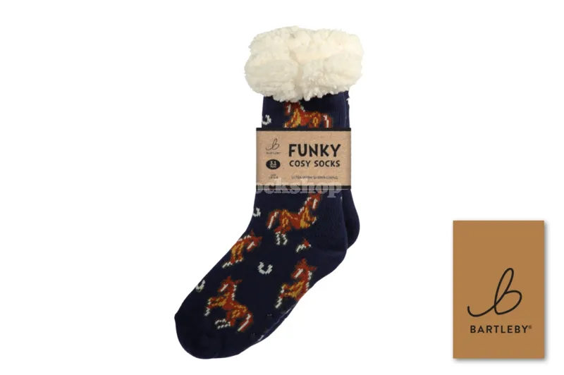 Bartleby Funky Cosy Sock Country Horse UK 4-8
