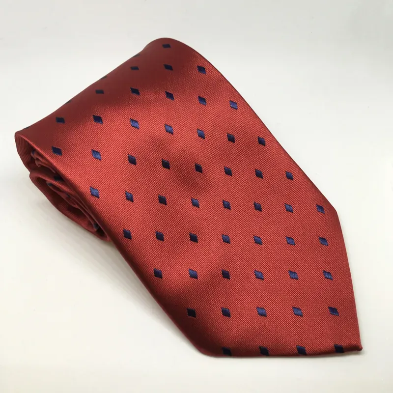 Equetech Diamond Show Tie - Junior  Red Navy