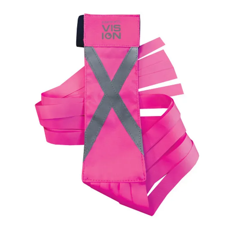 Equetech Hi-Vis Vision Tail Tassels in Pink